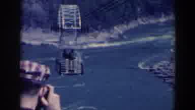 Niagra Falls Canada-1963: People Riding Cable Car Over River