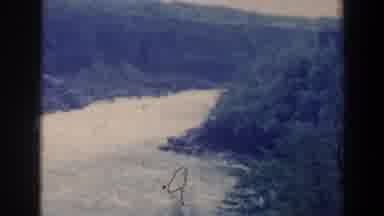 Niagra Falls Canada-1963: Aerial View of River Winding Through Forest