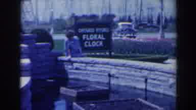 Niagra Falls Canada (1963): Woman Wearing Blue Dress Walks Away From Black Ontario