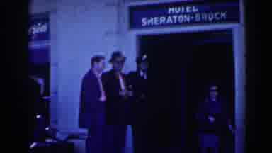 Niagra Falls Canada (1963): People Are Waiting Early Outside A Store For The Early