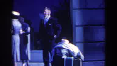 Niagra Falls Canada-1963: Man And Two Women Standing Beside Luggage Casually