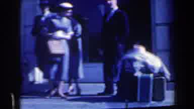 Niagra Falls Canada (1963): Vintage Images Of People At A Bus Station Waiting For
