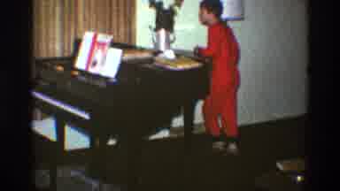 Clarendon Hills Illinois (1969): Two Kids Search For Easter Eggs Amongst Living