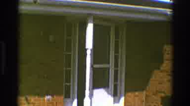 Clarendon Hills Illinois (1969): Old Image Of A Front Door To A House Closing