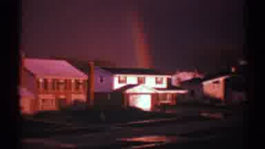 Clarendon Hills Illinois (1969): Vintage Color Home Movie Of Rainbow Behind Two