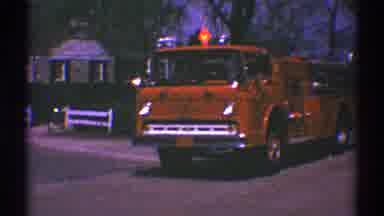 Clarendon Hills Illinois (1969): Fire Truck Driving Down The Street Slowly As Part
