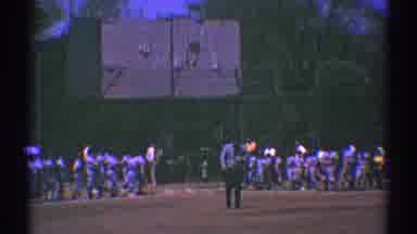 Clarendon Hills Illinois (1969): Man In Coat Starting A Baseball Game