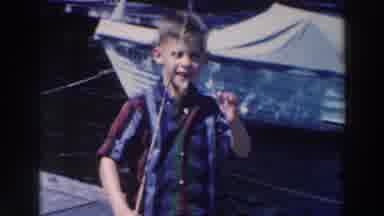 Tustin Wisconsin (1964): Small Children Fishing In Video And Toddlers Walking On