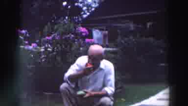 Tustin Wisconsin (1964): Old Man Wearing Glasses And Eating Vegetables In The