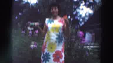 Tustin Wisconsin (1964): Happy Ladies Smiling With Wonderful Floral Dresses