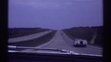 Clarendon Hills Illinois (1969): Car Driving On Highway Next To Car With Camper