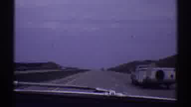 Clarendon Hills Illinois (1969): Approaching View Of Grey Car Towing White Trailer