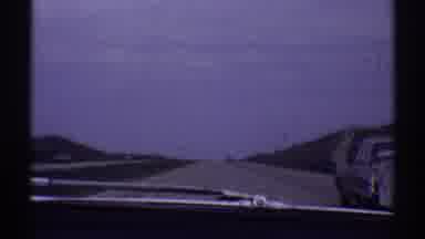 Clarendon Hills Illinois (1969): Silhouetted Driver On Open Highway