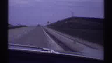 Clarendon Hills Illinois (1969): Driving Down The Road In An Old Car View Of Some