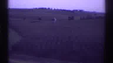 Clarendon Hills Illinois (1969): Passing View Of Green Farmland And Trees On A