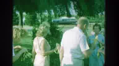 Michigan (1964): Adult White People Eating Together In Countryside Surrounded By