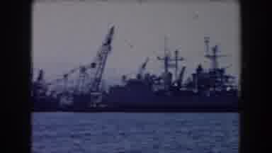 California (1961): Old Video Of Multiple Naval Ships Float In The Water