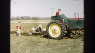 Wisconsin Dells Wisconsin (1954): Boy Wearing Red Jacket Walks Behind Green