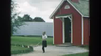 Wisconsin Dells Wisconsin (1954): View Of Old King Cole Story And Boy Wearing