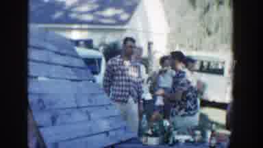 Wisconsin Dells Wisconsin (1954): Adult Men And Women Are Busy Outside And A Boy