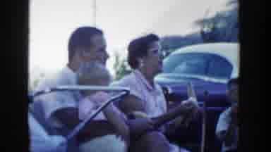 Wisconsin Dells Wisconsin (1954): Happy Family Enjoying Together And Eating