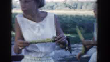 Wisconsin Dells Wisconsin (1954): People Eating At A Party