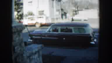 Wisconsin Dells Wisconsin (1954): A Car Is Shown Followed By A Tree