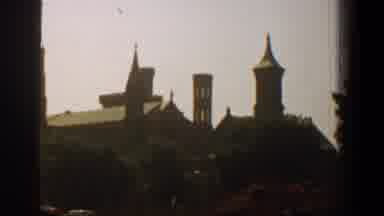 Washington DC-1961: View Of Cathedral Spires And Trees On A Sunny Day