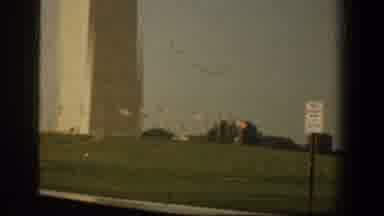Washington DC-1961: View Of White Monument And Building On A Sunny Day