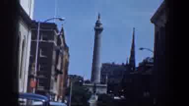 Washington DC (1961): Downtown Monument Overlooking Busy Rush Hour Traffic In The