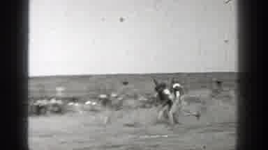 Washington-1938: Intense Football Game With Players In Vintage Uniforms