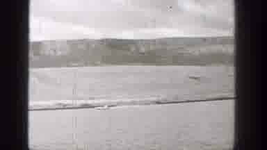 Washington (1938): Speeding Boat On The River With Mountains In The Background