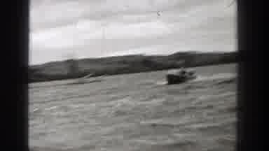 Washington (1938): View Of Speeding Motorboat In Lake On A Clear Sunny Day