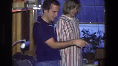 Saint Paul Minnesota (1971): A Woman And Man Stand In Front Of A Large Window And