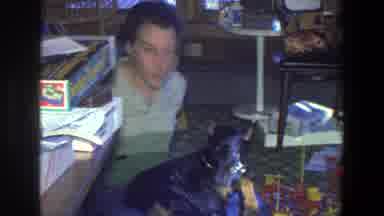 Saint Paul Minnesota (1971): A Man And A Woman Sitting On The Floor With A Dog On