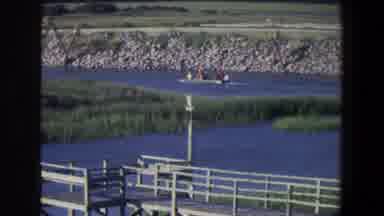 Saint Paul Minnesota (1971): View Of Motorboat Skimming Lake Waters On A Bright