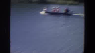 Saint Paul Minnesota (1971): Two Adults And A Child Riding In A Small Motor Boat