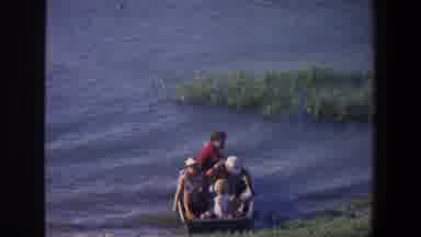 Saint Paul Minnesota (1971): Family On A Boat With Father Starting The Boat Engine