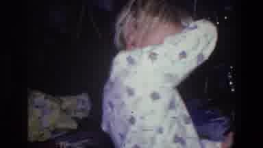 Saint Paul Minnesota (1971): Kid Opening Christmas Gifts And Dramatically Turning