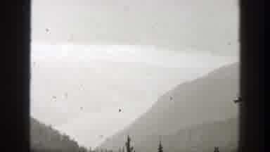 California-1938: Men Hunting With Horse Carrying Game Through Forested Mountains