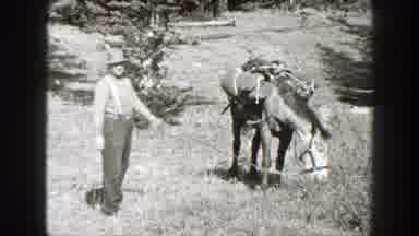 California (1938): Three Cowboys Setting Up Camp For The Night Getting Ready To
