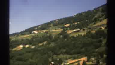 Norway (1976): View Of Green Hills Blue Sky And Small White Clouds On A Clear Day