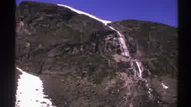 Norway (1976): View Of Mountaintop With Stony Outcrops And Snow On It