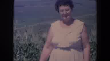 Iowa (1959): Lady Dress Vegetable Farm Southern Woman Kind Gentle Nature Pink