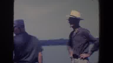 Iowa (1959): Two Old Men Standing In A Field Having A Discussion Iowa