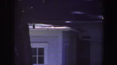 Iowa (1959): A White House With Windows And Part Of The Dark Roof And A Big Tree