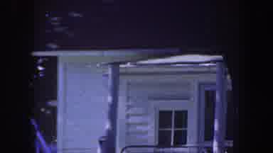 Iowa (1959): Panning Shot For White House Shed With Car Surrounded By Trees