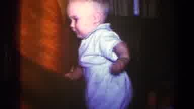 Saint Paul Minnesota (1973): Two Toddlers Stand And Walk And Play In A Room