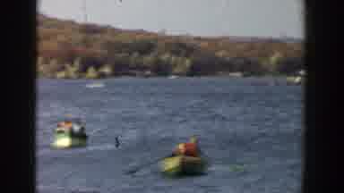 Wisconsin-1957: Panning Across A Lake Showing Boats And Shoreline Buildings