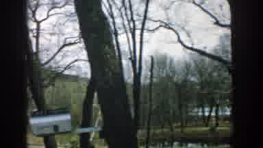Wisconsin (1957): Lady Looking For Something In The Front Yard As You See Bare